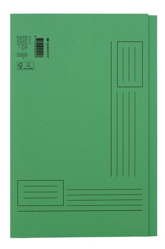 [510024] Vouwmap Quantore Folio ongelijke zijde 250gr groen