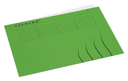 [522344] Chemise Secolor A4 100% carton recyclé 250g vert