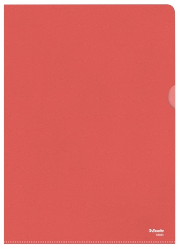 [502958] Insteekmap L-model Esselte standaard A4 0.11mm PP rood 100 stuks