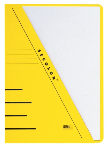 [512755] Chemise triangulaire Djois Secolor A4 recyclé 250g jaune