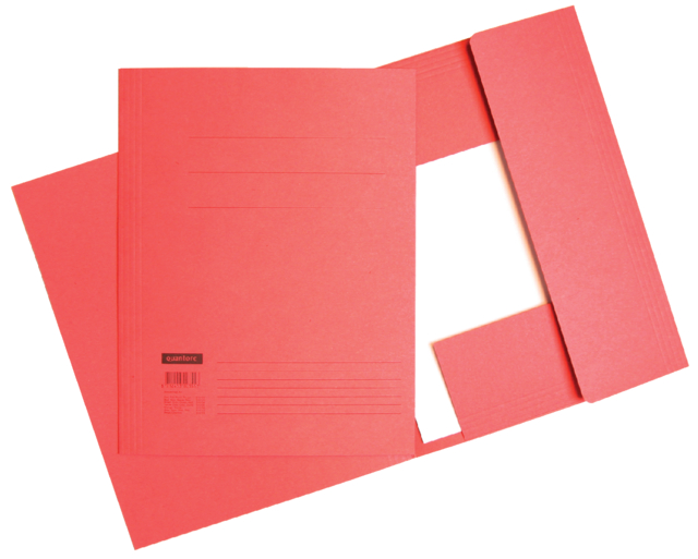 Chemise à rabats Quantore folio 300g rouge