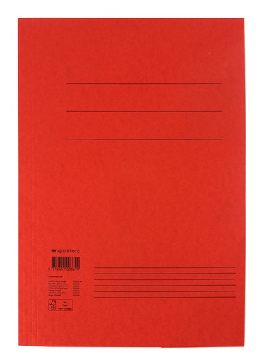 [510122] Chemise à rabats Quantore folio 300g rouge