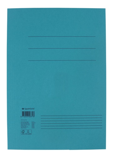 [510123] Chemise à rabats Quantore folio 250g bleu