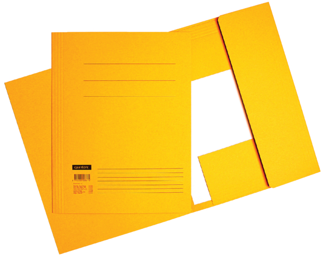 Chemise à rabats Quantore folio 300g jaune