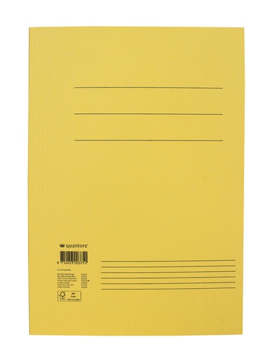 [510125] Dossiermap Quantore folio 250gr geel