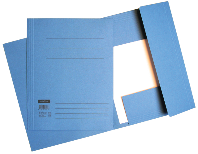 Chemise à rabats Quantore folio 225g bleu