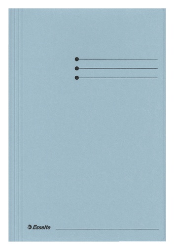 [510020] Dossiermap Esselte folio 3 kleppen manilla 275gr blauw