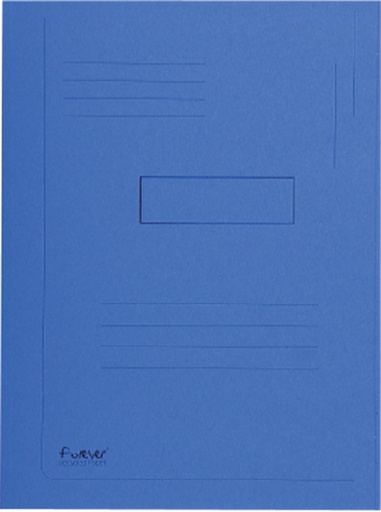 [510873] Chemise Exacompta Forever A4 290g 2 rabats bleu