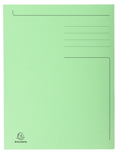[510914] Chemise Exacompta Forever A4 280g 3 rabats vert