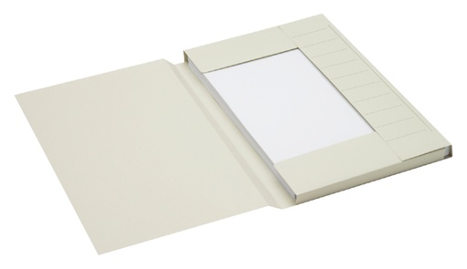 [522400] Chemise Secolor Folio 3 rabats 100% carton recyclé 250g gris