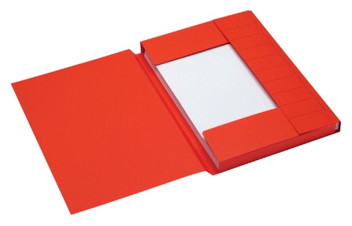 [522392] Chemise Secolor A4 3 rabats 100% carton recyclé 250g rouge