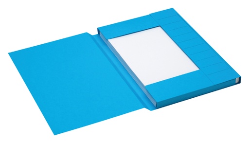 [522403] Chemise Secolor Folio 3 rabats 100% carton recyclé 250g bleu