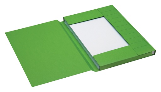 [522404] Dossiermap Secolor folio 3 klep 100% gerecycled karton 250 gr groen