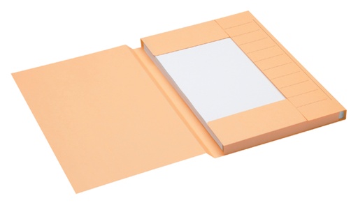 [522406] Chemise Secolor Folio 3 rabats 100% carton recyclé 250g chamois