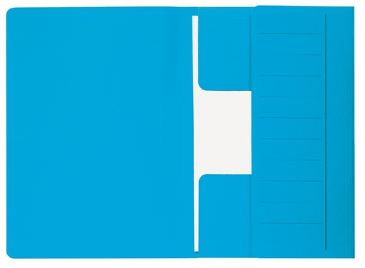 [512803] Chemise Djois Seculor Mammouth folio 3 rabats recyclé 250g 360x250mm bleu 50 pièces