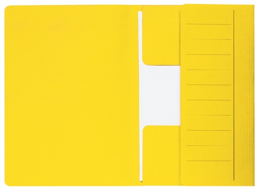 [512805] Chemise Djois Secolor Mammouth folio 3 rabats 250g recyclé jaune 50 pièces