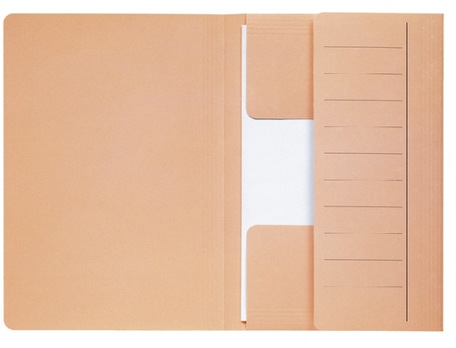 [512814] Chemise Djois Secolor Mammouth Folio 3 rabats recyclé 250g 360x250mm chamois 50 pièces