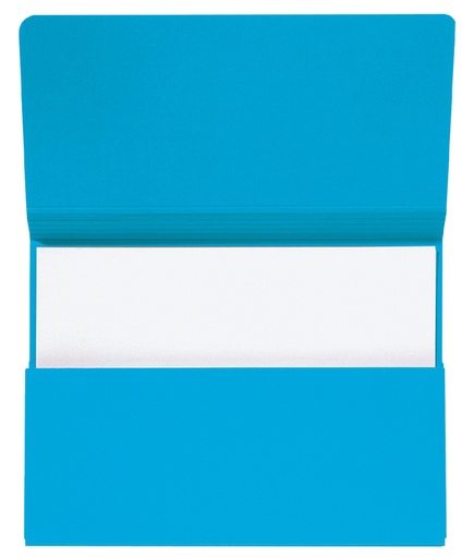 [510303] Pocketmap Secolor folio 100% gerecycled karton 250gr blauw
