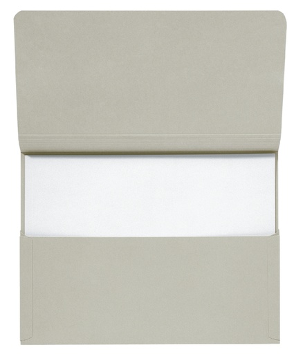 [510312] Pochette Secolor Folio carton 100% recyclé 250g gris