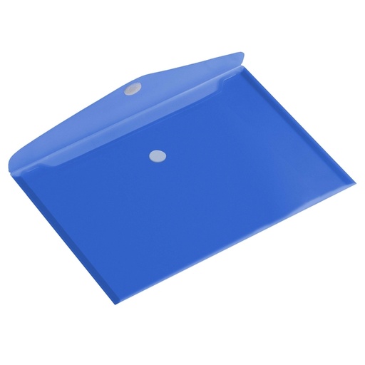 [512574] Pochette enveloppe Europel A4 paysage 335x240mm PP transparent bleu