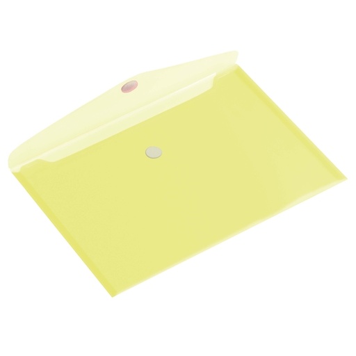 [512577] Pochette enveloppe Europel A4 paysage 335x240mm PP transparent jaune