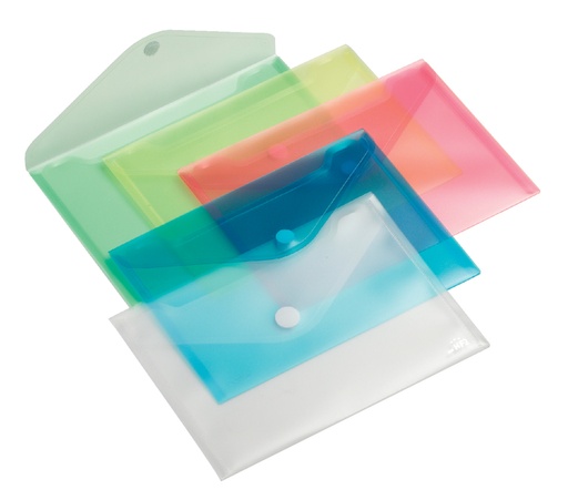 [512441] Enveloptas Europel A5 250x180mm dwars transparant wit