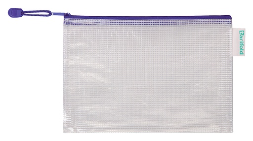 [512475] Opbergtas Tarifold met rits 235x165mm PVC blauw