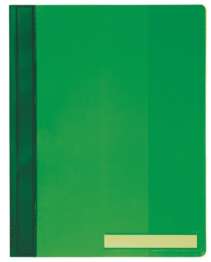 [512264] Chemise à lamelle Durable A4 PVC extra large vert