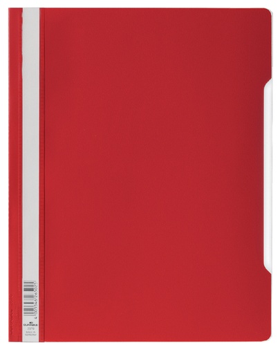 [512302] Chemise à lamelle Durable A4 PVC rouge