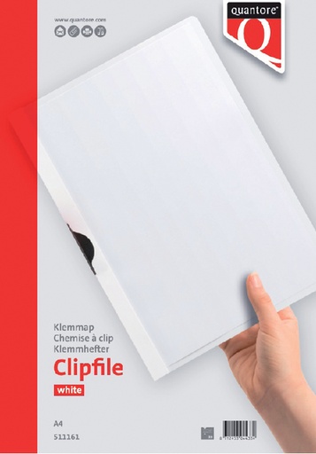 [511161] Klemmap Quantore A4 3mm wit