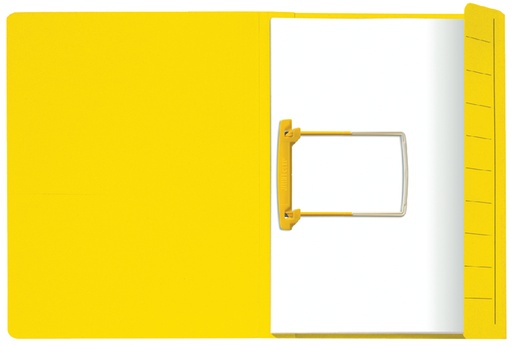 [512785] Chemise Clip Secolor A4 carton 100% recyclé 250g jaune 50 pièces