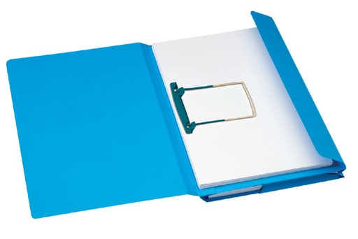 [510318] Dossier Combi Secolor Folio 1 rabat carton recyclé 250g bleu