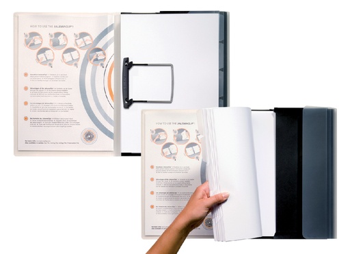 [274993] Dossier portfolio Jalema A4 avec 5 intercalaires noir