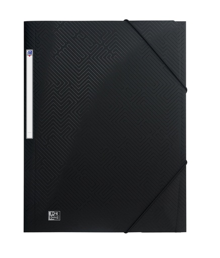 [510821] Elastomap OXFORD Urban A4 PP opaak zwart