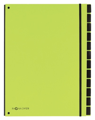 [502984] Trieur Pagna Trend A4 12 intercalaires vert pomme