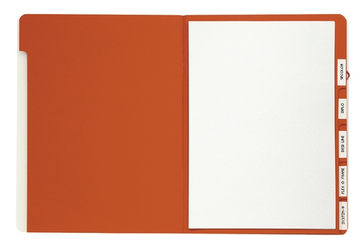[530052] Sorteermap Djois personaliseerbaar A4 6 tabbladen rood