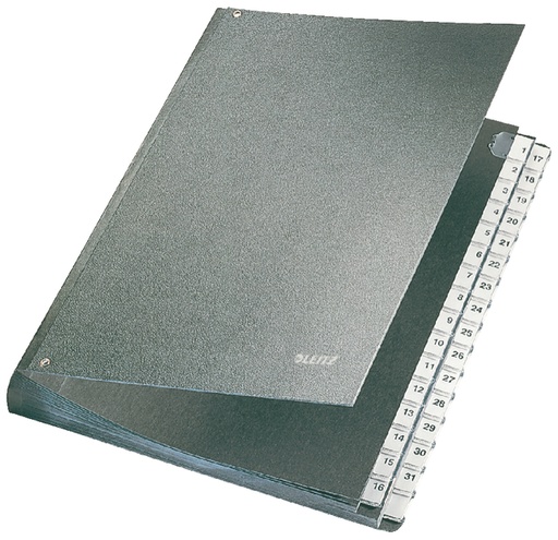 [530004] Trieur Leitz 1-31 270x354x345mm couverture rigide noir