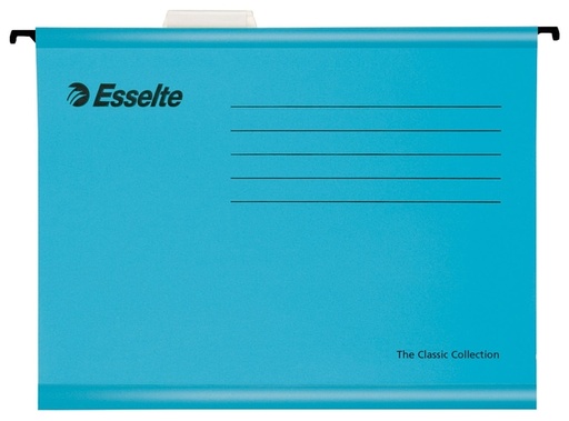 [520213] Dossier suspendu Esselte Classic A4 fond-V 345x240mm bleu