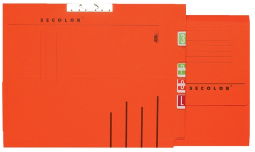 [512588] Dossier suspendu Djois Secolor A4 latéral recyclé rouge