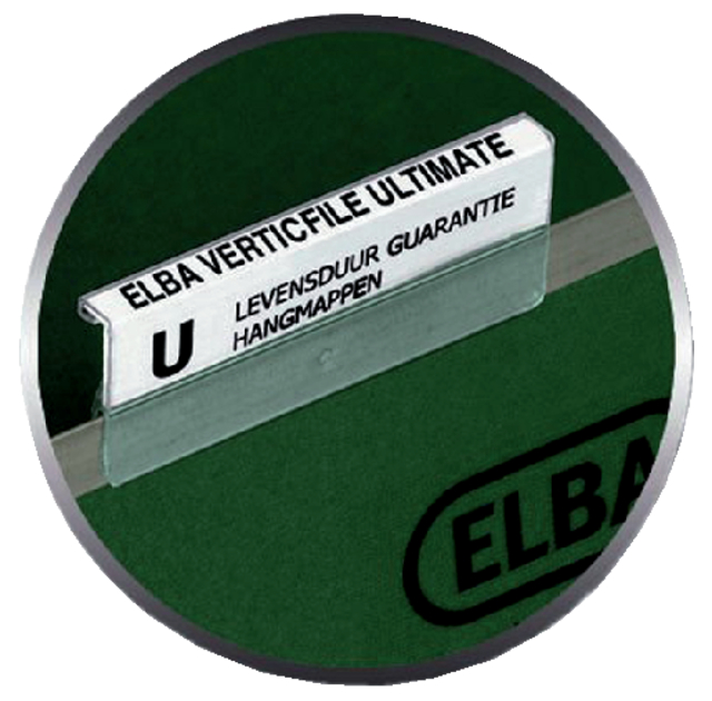 Bande étiquettes pour cavaliers Elba Verticfile 65mm blanc