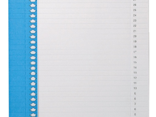[521653] Etiquette cavalier Elba n°0 297x6mm vertical bleu 10 feuilles