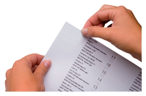 [512603] Etiquettes d'indication pour Jalema Jockey 100mm 50 feuilles