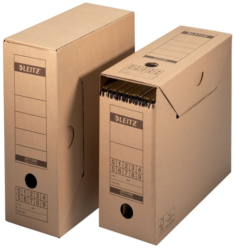 [531026] Archiefdoos met deksel Leitz Premium 120x275x325mm natuurbruin