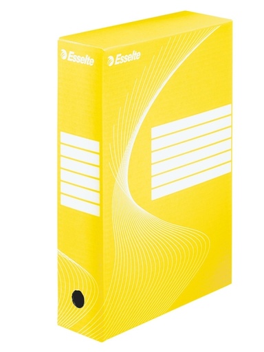 [531005] Boîte à archives Esselte Boxycolor 80mm 352x250mm jaune