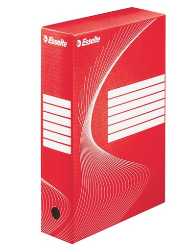 [531017] Boîte à archives Esselte Boxycolor 80mm 352x250mm rouge