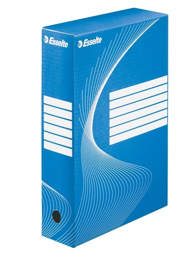 [531016] Archiefdoos Esselte Boxycolor 80mm 352x250mm blauw