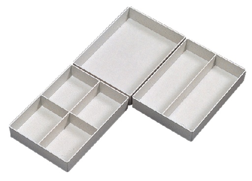 [505251] Inzetbak Djois hoog 70x122x168mm 1-vaks grijs