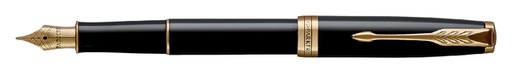 [600222] Stylo plume Parker Sonnet Black Lacquer GT Fin