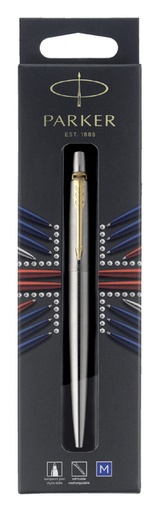 [600843] Stylo bille Parker Jotter Stainless Steel GT Medium blister
