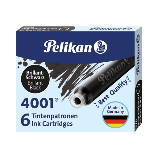 [609601] Inktpatroon Pelikan 4001 zwart 6 stuks